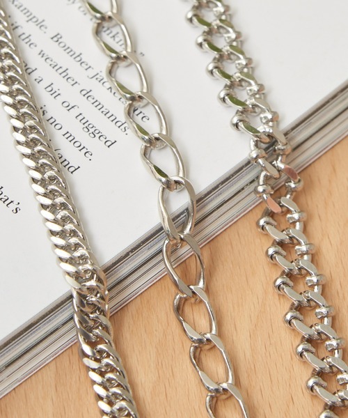 CIAOPANIC TYPY（チャオパニックティピー）の「ロジウムコーティング喜平アソートチェーンブレスレット（ブレスレット・メンズ・シルバー/シルバー系その他2/シルバー系その他・ONE SIZE）」の8枚目の写真