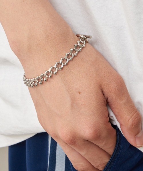 CIAOPANIC TYPY（チャオパニックティピー）の「ロジウムコーティング喜平アソートチェーンブレスレット（ブレスレット・メンズ・シルバー/シルバー系その他2/シルバー系その他・ONE SIZE）」の5枚目の写真