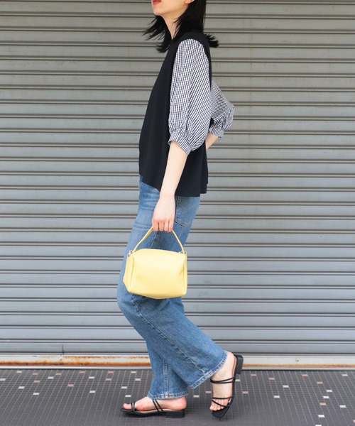 SETUP7（セットアップセブン）の「【SETUP7】エルシェ 2WAY紐付きショルダーバッグ YMX ※（ショルダーバッグ・レディース・イエロー/ブラック/グリーン/ブラウン・FREE）」の14枚目の写真