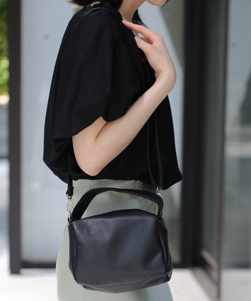 SETUP7（セットアップセブン）の「【SETUP7】エルシェ 2WAY紐付きショルダーバッグ YMX ※（ショルダーバッグ・レディース・イエロー/ブラック/グリーン/ブラウン・FREE）」の6枚目の写真