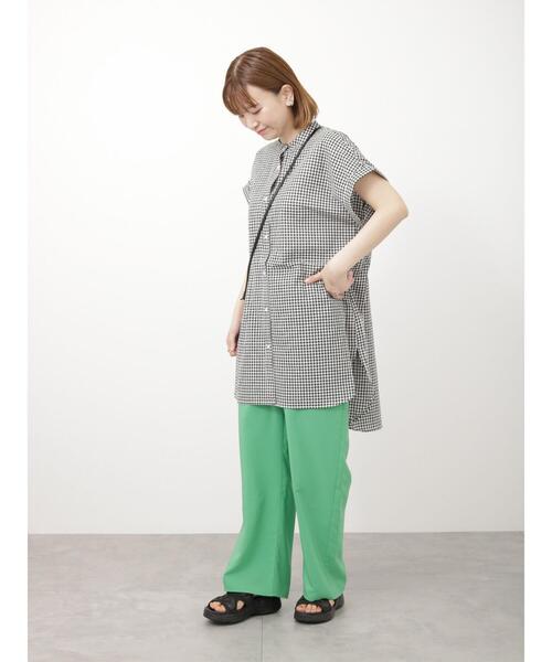 Lugnoncure（ルノンキュール）の「【イージーケア】無地/柄アソートパンツ（その他パンツ・レディース・オレンジ/ベージュ/グリーン/ブラック・F）」の12枚目の写真