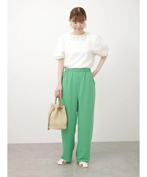 Lugnoncure（ルノンキュール）の「【イージーケア】無地/柄アソートパンツ（その他パンツ・レディース・オレンジ/ベージュ/グリーン/ブラック・F）」の13枚目の写真