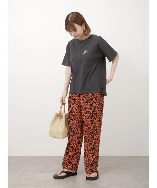 Lugnoncure（ルノンキュール）の「【イージーケア】無地/柄アソートパンツ（その他パンツ・レディース・オレンジ/ベージュ/グリーン/ブラック・F）」の16枚目の写真