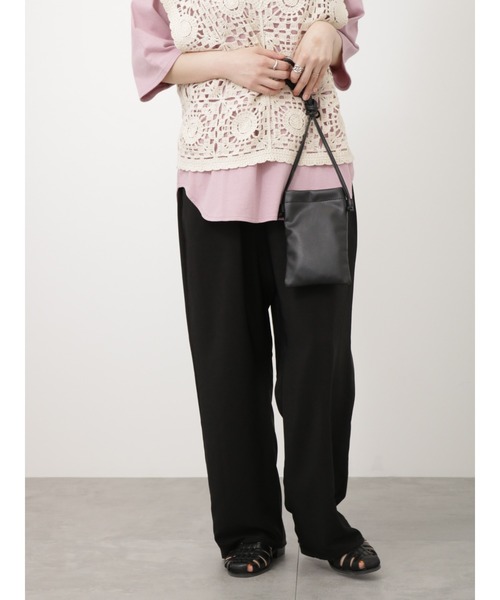 Lugnoncure（ルノンキュール）の「【イージーケア】無地/柄アソートパンツ（その他パンツ・レディース・オレンジ/ベージュ/グリーン/ブラック・F）」の2枚目の写真