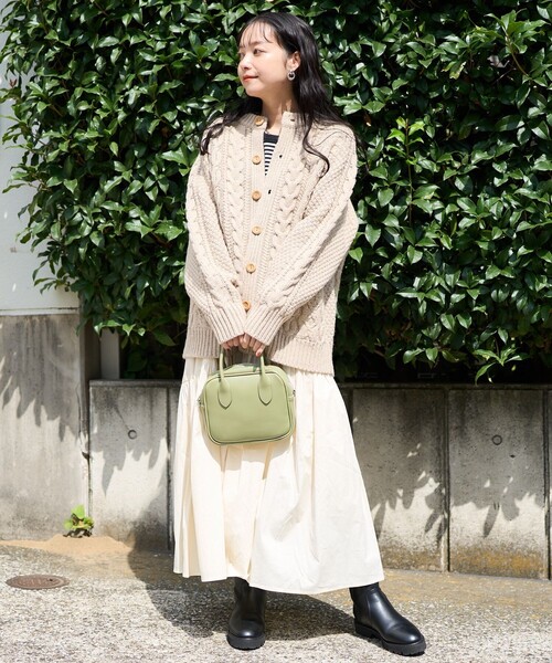 FREAK'S STORE（フリークスストア）の「ラウンドティアードスカート（スカート・レディース・ブラウン/オフホワイト/ブラック/グリーン・ﾌﾘ-）」の19枚目の写真