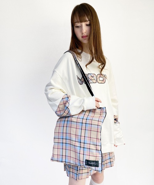MILKBOY（ミルクボーイ）の「TEDDY CHECK トートバッグ（トートバッグ・レディース・B/A・FREE）」の7枚目の写真