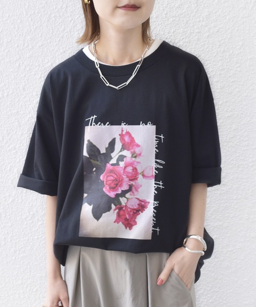 【新品未開封品】レディフォトコンパクトTシャツ SHIPS.me tシャツ 「ZOZO限定」SHIPS.me: プリントフォトTシャツ