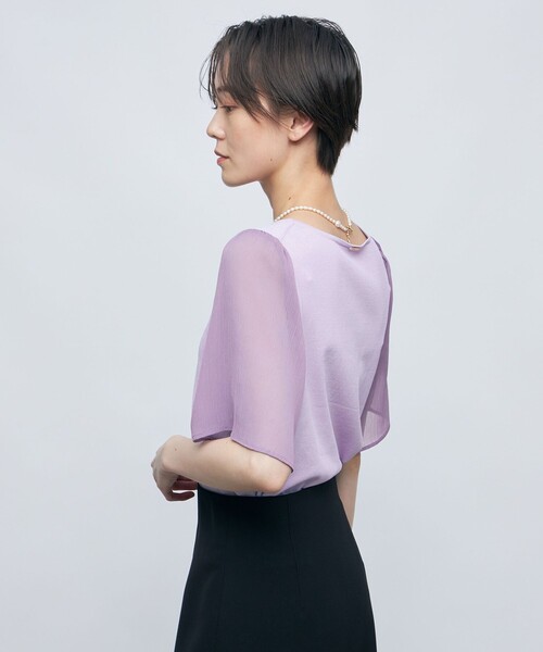 NOLLEY'S Sophi(ノーリーズソフィ)の「《手洗い可能》袖楊柳6 NOLLEY'S Sophi(ノーリーズソフィ)の「《手洗い可能》袖楊柳6