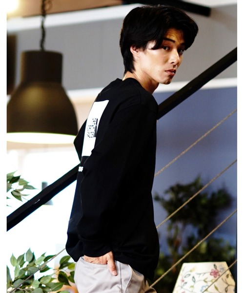 THE NORTH FACE/ザ・ノース・フェイス L/S BACK SQ LOGO TEE バックプリントロンT スクエアロゴ 静電気ケア NT82333（Tシャツ/カットソー）｜THE NORTH FACE（ザノースフェイス）