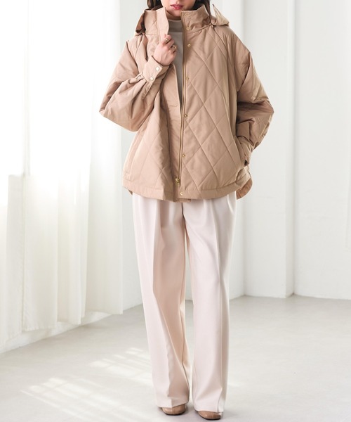 Moorer QUILTED ARUNA サイドポケット キルト ダウンジャケット Moorer QUILTED ARUNA サイドポケット キルト ダウンジャケット