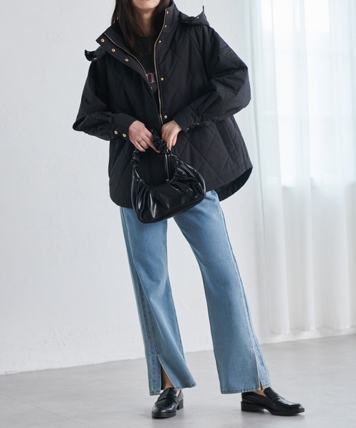 セール】2WAY中綿キルティングダウンジャケット（ダウンジャケット