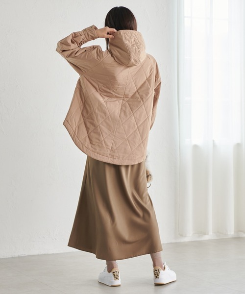 セール】2WAY中綿キルティングダウンジャケット（ダウンジャケット