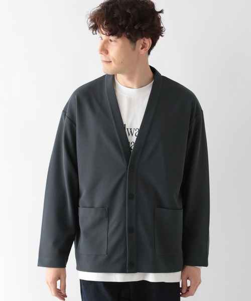 春物大特価⚡️NKNIT❤️長袖カーディガン／ショート丈／無地／黒／サイズ① GLOBAL WORK（グローバルワーク）の「ジョーゼットカーディガン