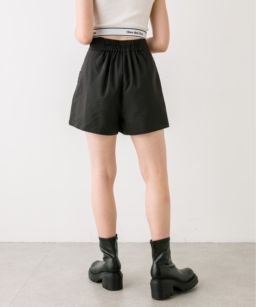 OLIVE des OLIVE（オリーブデオリーブ）の「前ボタンショートパンツ　1032020040（その他パンツ・レディース・ブラック/チャコールグレー/ブラック系その他・FREE）」の9枚目の写真