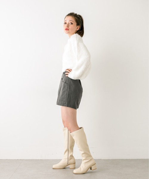 OLIVE des OLIVE（オリーブデオリーブ）の「前ボタンショートパンツ　1032020040（その他パンツ・レディース・ブラック/チャコールグレー/ブラック系その他・FREE）」の20枚目の写真