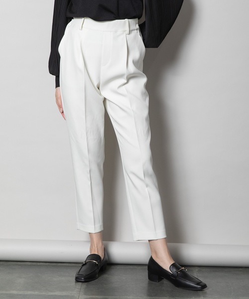 ELVENCE DEUX(エルベンスドゥ)の「ビラインテーパードPT(スラックス・レディース・ベージュ/オフホワイト/ブラック・X-SMALL/SMALL/MEDIUM/LARGE)」の10枚目の写真