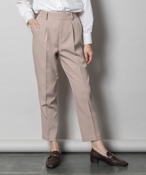 ELVENCE DEUX(エルベンスドゥ)の「ビラインテーパードPT(スラックス・レディース・ベージュ/オフホワイト/ブラック・X-SMALL/SMALL/MEDIUM/LARGE)」の14枚目の写真