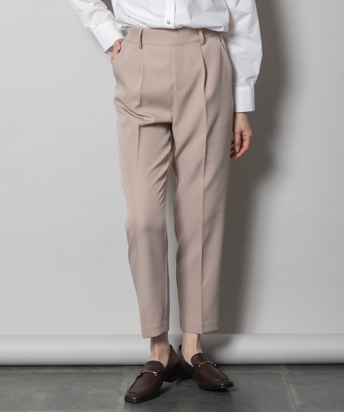 ELVENCE DEUX(エルベンスドゥ)の「ビラインテーパードPT(スラックス・レディース・ベージュ/オフホワイト/ブラック・X-SMALL/SMALL/MEDIUM/LARGE)」の6枚目の写真