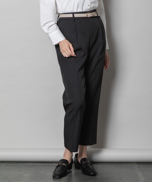 ELVENCE DEUX(エルベンスドゥ)の「ビラインテーパードPT(スラックス・レディース・ベージュ/オフホワイト/ブラック・X-SMALL/SMALL/MEDIUM/LARGE)」の5枚目の写真