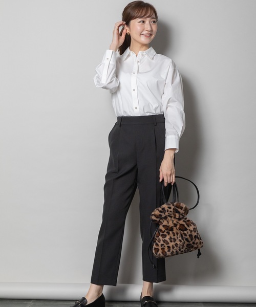 ELVENCE DEUX(エルベンスドゥ)の「ビラインテーパードPT(スラックス・レディース・ベージュ/オフホワイト/ブラック・X-SMALL/SMALL/MEDIUM/LARGE)」の12枚目の写真