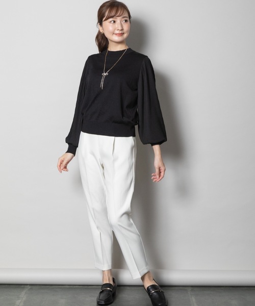 ELVENCE DEUX(エルベンスドゥ)の「ビラインテーパードPT(スラックス・レディース・ベージュ/オフホワイト/ブラック・X-SMALL/SMALL/MEDIUM/LARGE)」の20枚目の写真