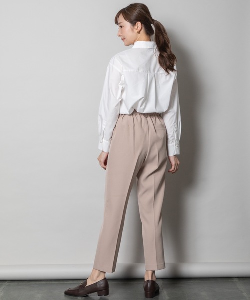 ELVENCE DEUX(エルベンスドゥ)の「ビラインテーパードPT(スラックス・レディース・ベージュ/オフホワイト/ブラック・X-SMALL/SMALL/MEDIUM/LARGE)」の8枚目の写真