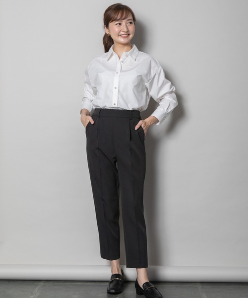 ELVENCE DEUX(エルベンスドゥ)の「ビラインテーパードPT(スラックス・レディース・ベージュ/オフホワイト/ブラック・X-SMALL/SMALL/MEDIUM/LARGE)」の19枚目の写真