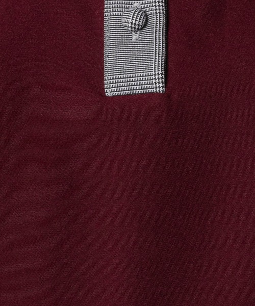 INTER FACTORY(インターファクトリー)の「nene - 配色シャツワンピース made in INTER FACTORY(シャツワンピース・レディース・レッド/ターコイズブルー・FREE)」の6枚目の写真