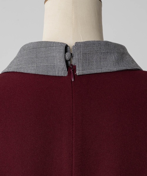 INTER FACTORY(インターファクトリー)の「nene - 配色シャツワンピース made in INTER FACTORY(シャツワンピース・レディース・レッド/ターコイズブルー・FREE)」の14枚目の写真