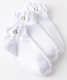Champion（チャンピオン）の「【CHAMPION/チャンピオン】キッズ　ショート丈　ソックス　3P　モノトーン CBSCY301　3足組　C ODORLESSR（シーオドレス）　抗菌防臭　靴下（ソックス/靴下・キッズ）」