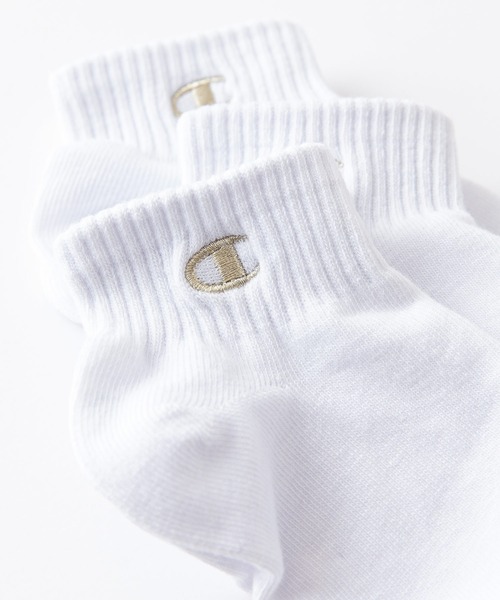 Champion（チャンピオン）の「【CHAMPION/チャンピオン】キッズ　ショート丈　ソックス　3P　モノトーン CBSCY301　3足組　C ODORLESSR（シーオドレス）　抗菌防臭　靴下（ソックス/靴下・キッズ・ブラック/ホワイト・FREE）」の7枚目の写真