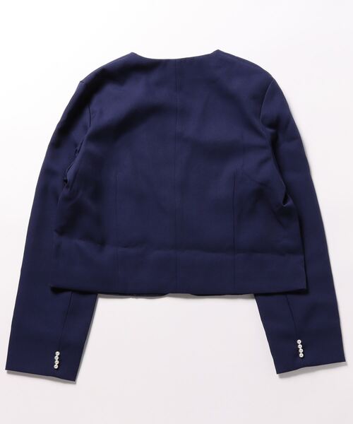 coca(coca)(コカ)の「ノーカラーショートジャケット(ノーカラージャケット・レディース・グレイッシュベージュ/ブラック/ネイビー・M/L)」の16枚目の写真