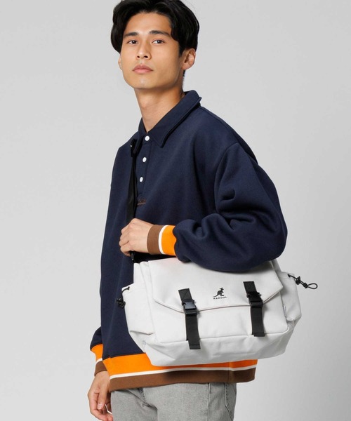 KANGOL(カンゴール)の「【KANGOL】KGメッセンジャーバッグ(メッセンジャーバッグ・メンズ・ブラック/ライトベージュ・ONE SIZE)」の19枚目の写真