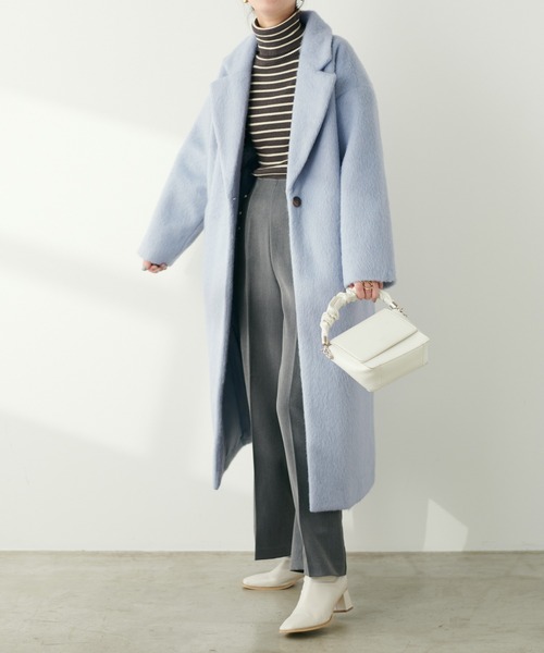 natural couture(ナチュラルクチュール)の「パール使いセンタープレスストレートパンツ(その他パンツ・レディース・ベージュ/ブラウン/グレー・MEDIUM/LARGE)」の16枚目の写真