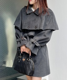 one way | ケープカラートレンチコート(ステンカラーコート)