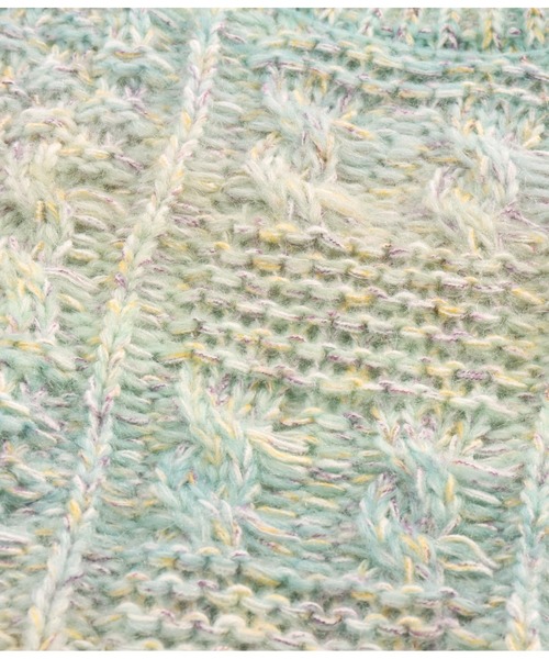 anap mimpi(アナップミンピ)の「グラデーションMIX糸混ショート丈トップス(ニット/セーター・レディース・ミント/ブルー・FREE)」の16枚目の写真