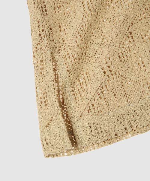 SASQUATCHfabrix.（サスクワァッチファブリックス）の「“LOVE & PEACE” LACE SMOCK（その他トップス・メンズ・イエロー系その他/オリーブ・L/M）」の8枚目の写真