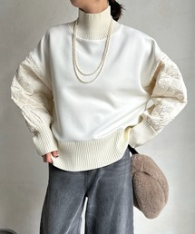 【WEB限定】 ダンボール×キルティング切替プルオーバー