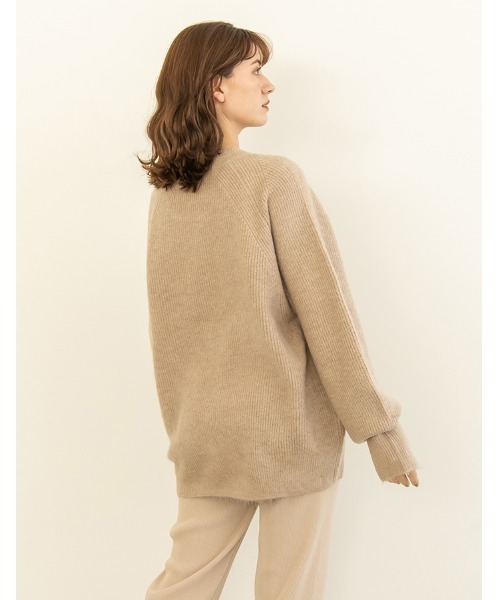 chocomee（チョコミー）の「volume sleeve knit（ニット/セーター・レディース・アイボリー/ベージュ・FREE）」の12枚目の写真