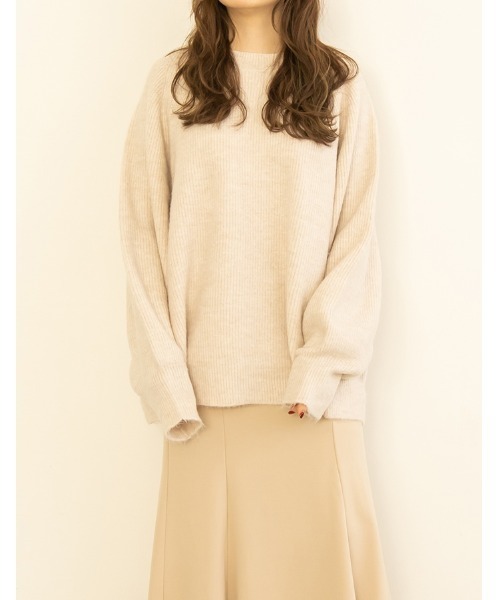 chocomee（チョコミー）の「volume sleeve knit（ニット/セーター・レディース・アイボリー/ベージュ・FREE）」の7枚目の写真