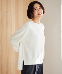 【ZOZOTOWN限定カラーあり】セミウーステッドカラー ニット