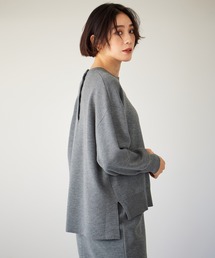 【ZOZOTOWN限定カラーあり】セミウーステッドカラー ニット