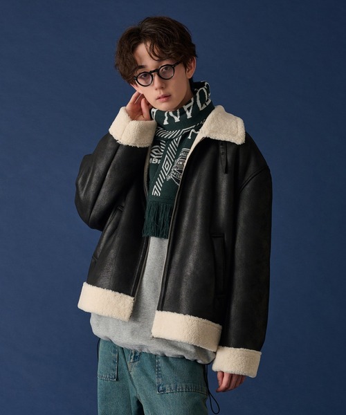 WETTEMPT（ウィテンプト）の「FAKE MOUTON B-3 JACKET /フェイク