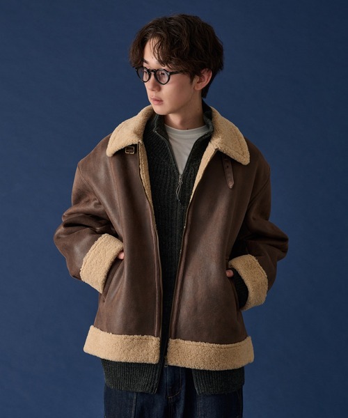 WETTEMPT（ウィテンプト）の「FAKE MOUTON B-3 JACKET /フェイク