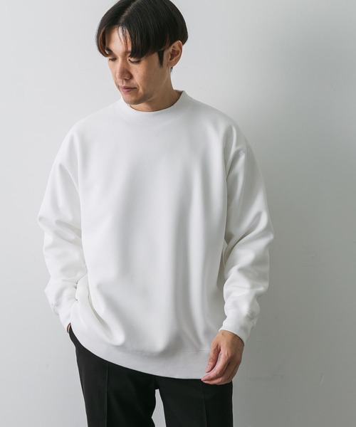 URBAN RESEARCH DOORS(アーバンリサーチドアーズ)の「ワッフルフリースクルーネックプルオーバー(Tシャツ/カットソー・メンズ・グレー/ホワイト/ブラック・MEDIUM/LARGE)」の7枚目の写真