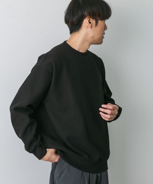 URBAN RESEARCH DOORS(アーバンリサーチドアーズ)の「ワッフルフリースクルーネックプルオーバー(Tシャツ/カットソー・メンズ・グレー/ホワイト/ブラック・MEDIUM/LARGE)」の12枚目の写真