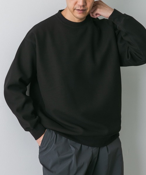 URBAN RESEARCH DOORS(アーバンリサーチドアーズ)の「ワッフルフリースクルーネックプルオーバー(Tシャツ/カットソー・メンズ・グレー/ホワイト/ブラック・MEDIUM/LARGE)」の13枚目の写真