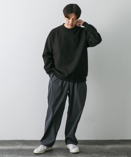 URBAN RESEARCH DOORS(アーバンリサーチドアーズ)の「ワッフルフリースクルーネックプルオーバー(Tシャツ/カットソー・メンズ・グレー/ホワイト/ブラック・MEDIUM/LARGE)」の14枚目の写真