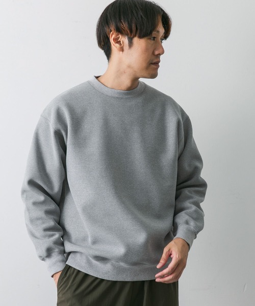 URBAN RESEARCH DOORS(アーバンリサーチドアーズ)の「ワッフルフリースクルーネックプルオーバー(Tシャツ/カットソー・メンズ・グレー/ホワイト/ブラック・MEDIUM/LARGE)」の18枚目の写真