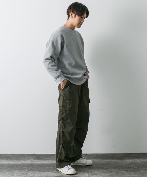 URBAN RESEARCH DOORS(アーバンリサーチドアーズ)の「ワッフルフリースクルーネックプルオーバー(Tシャツ/カットソー・メンズ・グレー/ホワイト/ブラック・MEDIUM/LARGE)」の21枚目の写真